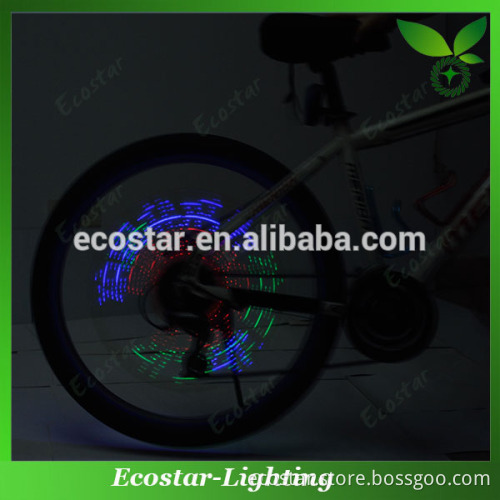 Battery powered prgrammable bicycle wheel led light with DIY letter